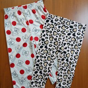 2pc Minnie Mouse & Leopard Print Pajama Pants - 2T